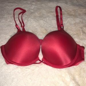 Victoria secrets bombshell plunges bra 34b red